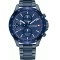 Tommy Hilfiger Bank 1791720, Men's Watch 44mm Battery with Blue Metal Bracelet 