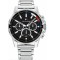 Tommy Hilfiger Mason Ανδρικό Ρολόι 45mm Χρονογράφος Μπαταρίας με Ασημί Μεταλλικό Μπρασελέ 1791936