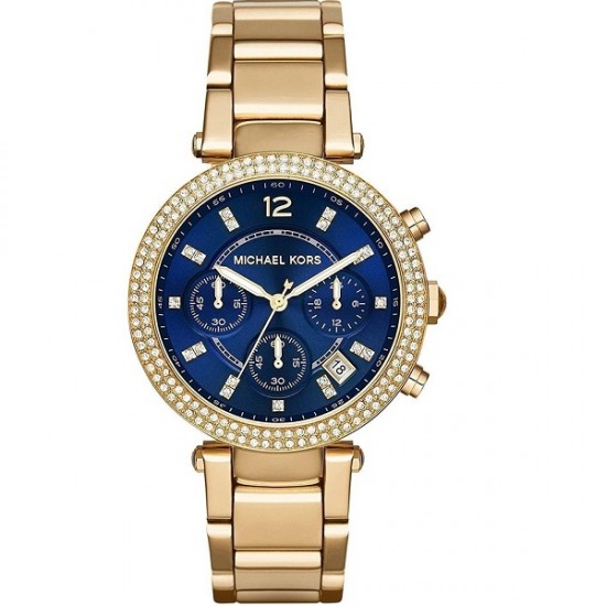 Michael Kors Parker MK6262 Women's Watch Chronograph with Gold Metal Bracelet Michael Kors Parker MK6262 Women's Watch Chronograph with Gold Metal Bracelet