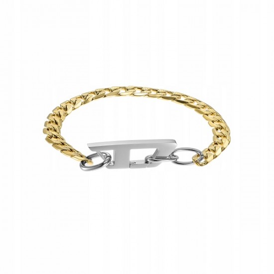 Diesel  DX1437931, Bracelet Chain made of Steel Gold Plated