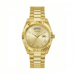 Guess GW0265G2, Men's Watch 42mm Battery with Gold Metal Bracelet Guess GW0265G2, Men's Watch 42mm Battery with Gold Metal Bracelet