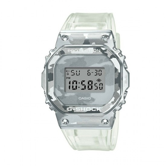 Casio G-Shock GM-5600SCM-1ER,  Limited Edition Digital Men's Watch 43.2mm Chronograph Battery with Rubber Strap Gray/White GM-5600SCM-1ER