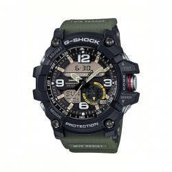 Casio G-Shock GG-1000-1A3ER,  Master of G-Land Mudmaster Men's Watch 55mm Chronograph Battery with Green Rubber Strap 