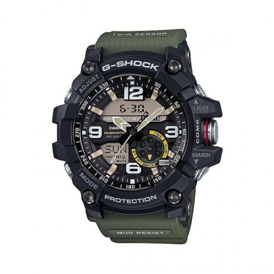 Casio G-Shock GG-1000-1A3ER, Master of G-Land Mudmaster Men's Watch 55mm Chronograph Battery with Green Rubber Strap Casio G-Shock GG-1000-1A3ER, Master of G-Land Mudmaster Men's Watch 55mm Chronograph Battery with Green Rubber Strap