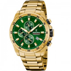 Festina 20684/3, Women's Watch Chronograph with Gold Metal Bracelet