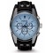 Fossil CH2564, Ανδρικό Ρολόι 45mm Χρονογράφος Μπαταρίας με Μαύρο Δερμάτινο Λουράκι 