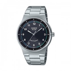 Casio MTP-RS105D-1B,  Men's Watch Battery with Silver Metal Bracelet 