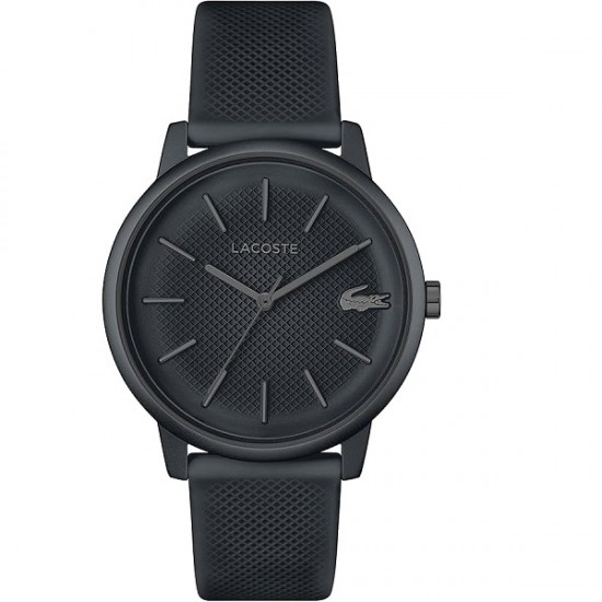 Ρολόι Lacoste 12.12 Ανδρικό με Γκρι Καντράν & Λουράκι Σιλικόνης