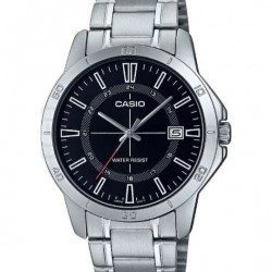 Casio MTP-V004D-1CUDF,  Men's Watch Battery with Silver Metal Bracelet 