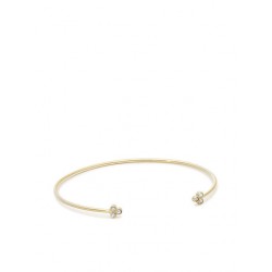 Fossil  JF04113710 ,  Trio Glitz Women's Bracelet Handcuffs made of Steel Gold Plated with Zircon