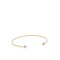 Fossil  JF04113710 ,  Trio Glitz Women's Bracelet Handcuffs made of Steel Gold Plated with Zircon