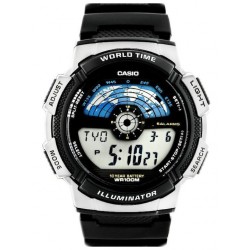 Casio AE-1100W-1AVEF , Digital Men's Watch 42mm Battery with Black Rubber Strap Casio AE-1100W-1AVEF , Digital Men's Watch 42mm Battery with Black Rubber Strap