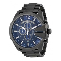 Diesel DZ4329 , Mega Chief Men's Watch 51mm Chronograph Battery with Gray Metal Bracelet Diesel DZ4329 , Mega Chief Men's Watch 51mm Chronograph Battery with Gray Metal Bracelet