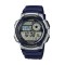 Casio AE-1000W-2AVEF ,  World Time Illuminator Digital Men's Watch 44mm Chronograph Battery with Blue Rubber Strap 