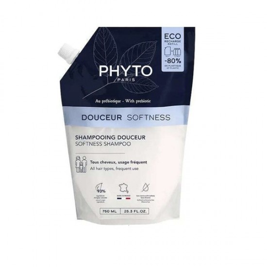 Phyto Douceur Softness Refill Shampoos Hydration & Shine 750ml