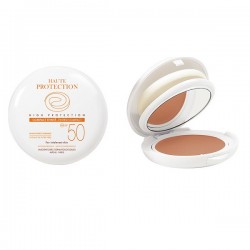 Avene Waterproof Tinted Teinte Sable Sunscreen Face Powder Haute Protection Compact with Matte Effect 50SPF 10gr