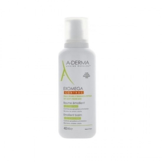 A-Derma Exomega Control Emolliente Balm Moisturizing Balm Regeneration for Atopic Skin 400ml