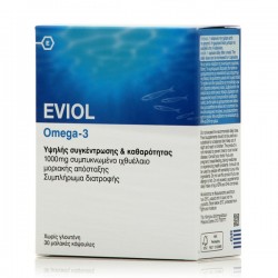Eviol Omega 3 Fish Oil 1000mg 30 softgels Eviol Omega 3 Fish Oil 1000mg 30 softgels