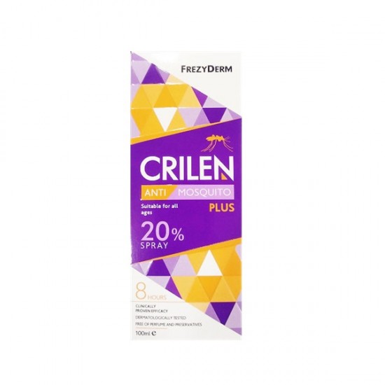 Frezyderm Crilen Anti Mosquito Plus 20% Άοσμο Εντομοαπωθητικό Γαλάκτωμα σε Spray Κατάλληλο για Παιδιά 100ml Frezyderm Crilen Anti Mosquito Plus 20% Άοσμο Εντομοαπωθητικό Γαλάκτωμα σε Spray Κατάλληλο για Παιδιά 100ml