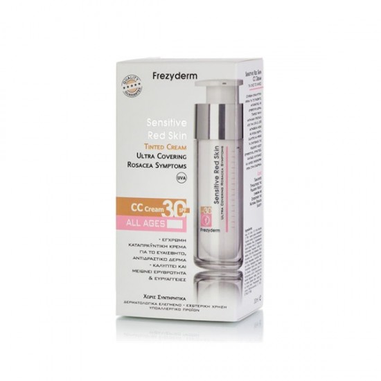 Frezyderm Sensitive Red Skin CC Cream Face Day with SPF30 30ml