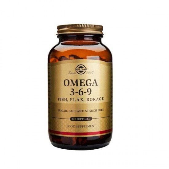 Solgar Omega 3 6 9 Fish, Flax, Borage 120 softgels Solgar Omega 3 6 9 Fish, Flax, Borage 120 softgels