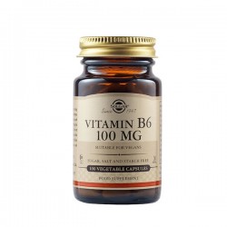 Solgar Vitamin B6 Vitamin for Nervous System Health 100mg 100 veg. caps Solgar Vitamin B6 Vitamin for Nervous System Health 100mg 100 veg. caps