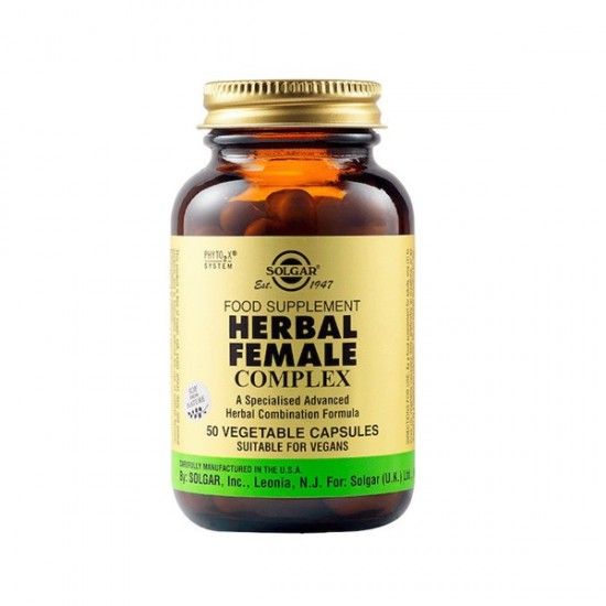 Solgar Herbal Female Complex Supplement for Menopause 50 Vegetable Capsules Solgar Herbal Female Complex Supplement for Menopause 50 Vegetable Capsules