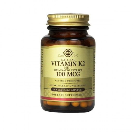 Solgar Vitamin K2 (MK-7) 100mcg Vitamin for Bone Health 100mcg 50 veg. caps