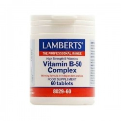 Lamberts Vitamin B-50 Complex Vitamin for Energy, Immune System Boost & the Nervous System 60 Tablets