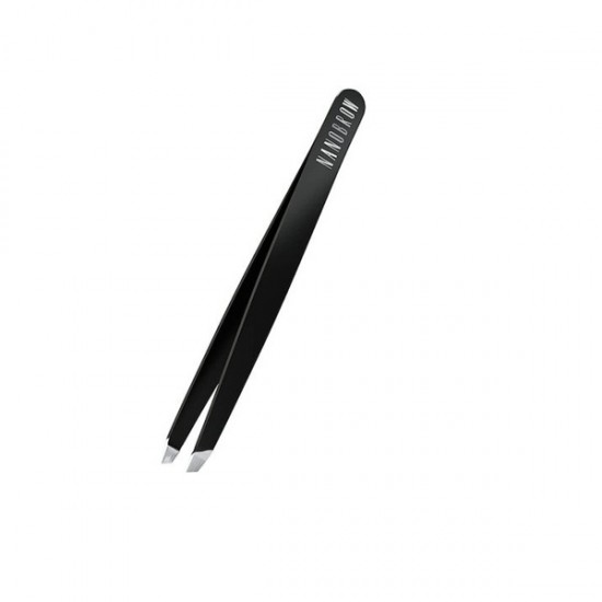 Nanobrow Eyebrow Tweezer with Slanted Nose Black