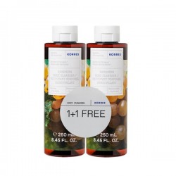 KORRES Santorini Vine (Grape) Shower Gel 2x250ml