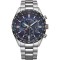 Citizen CB5945-85L, Men's Watch 45mm Chronograph Eco - Drive with Silver Metal Bracelet 