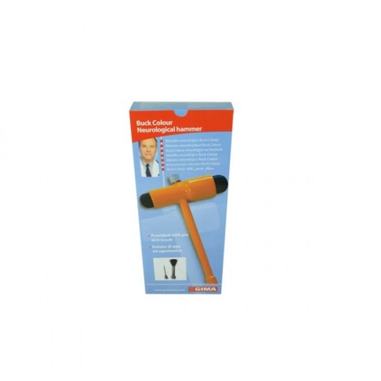 Buck Colour Neurological Reflex Hammer – Yellow, Dual Head Diagnostic Hammer with Pin & Brush Buck Colour Neurological Reflex Hammer – Yellow, Dual Head Diagnostic Hammer with Pin & Brush