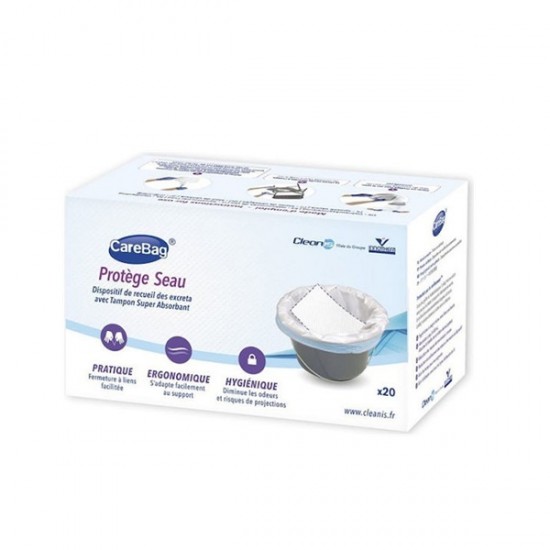 Cleanis Carebag Commode Liners with Absorbent Pads - 20 Pieces Cleanis Carebag Commode Liners with Absorbent Pads - 20 Pieces