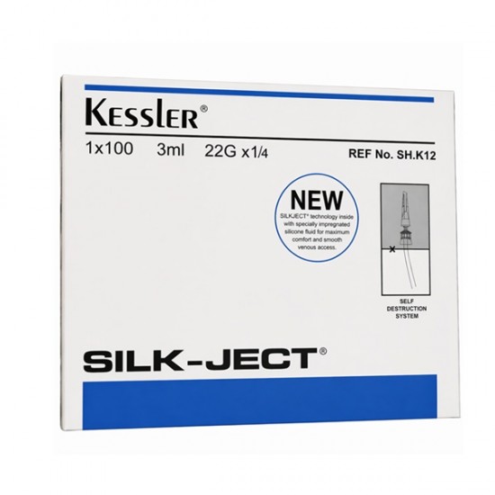 Kessler Sterile Syringes 3 ml 22G – Disposable with Needle, 100 pcs Kessler Sterile Syringes 3 ml 22G – Disposable with Needle, 100 pcs