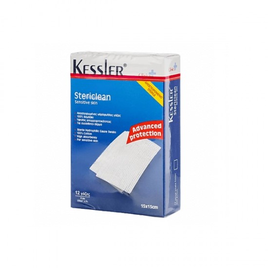 Kessler Stericlean Sterile Gauzes 15x15cm 12pcs