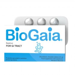 Cube BioGaia Gastrus with Prebiotics Tangerine Mint 30 chewable tabs