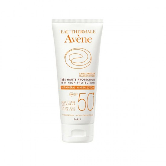 Avene Lait Mineral Sunscreen Emulsion For Intolerant Skin SPF50+ 100 ml Avene Lait Mineral Sunscreen Emulsion For Intolerant Skin SPF50+ 100 ml