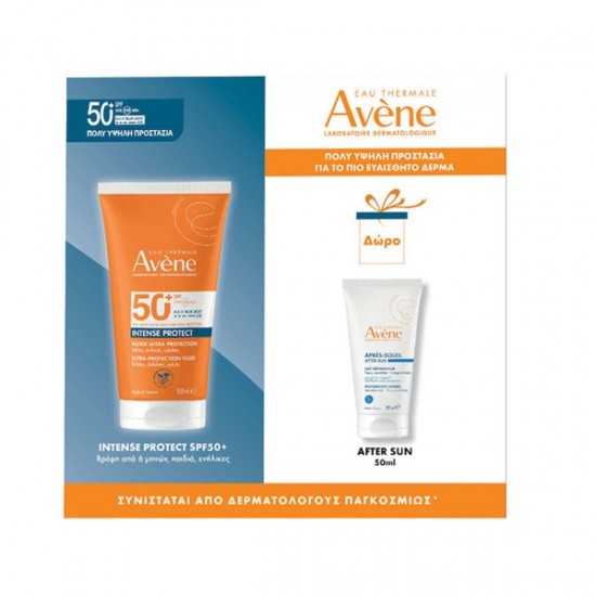 Eau Thermale Avène Promo Eau Thermale Intense Protect Ultra Fluide Set with Face Sunscreen & After Sun SPF50 2 Pieces Eau Thermale Avène Promo Eau Thermale Intense Protect Ultra Fluide Set with Face Sunscreen & After Sun SPF50 2 Pieces