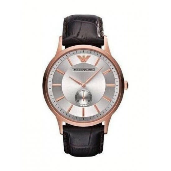 Emporio Armani Women's Watch with Black Leather Strap Emporio Armani Women's Watch with Black Leather Strap