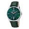 Festina Ανδρικό Ρολόι 43mm Quartz με Πράσινο Δερμάτινο Λουράκι