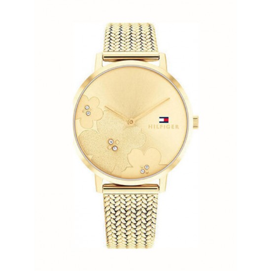 Tommy Hilfiger 1782606 Tea Women’s Watch with Gold Metal Bracelet