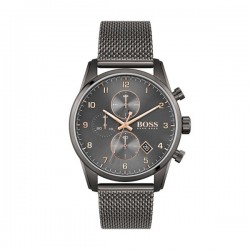 Hugo Boss Skymaster 1513837 Men’s Chronograph Watch 44mm with Gray Metal Bracelet