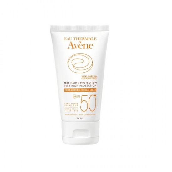 Avène Mineral Cream SPF50+ Mineral Waterproof Face Sunscreen 50ml Avène Mineral Cream SPF50+ Mineral Waterproof Face Sunscreen 50ml