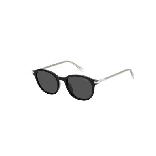 Polaroid PLD 4148/G/S/X 807/M9 Unisex Polarized Sunglasses Black Frame Grey Lenses XS 50mm