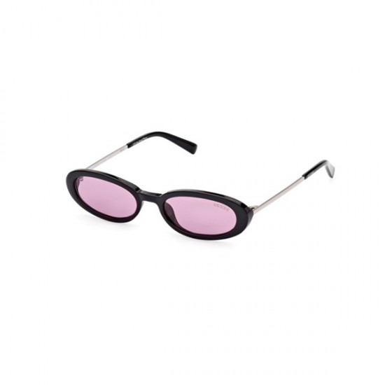 Guess GU8277 01Y Unisex Sunglasses Black Frame with Pink Violet Lenses 51-M