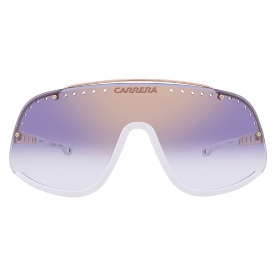Carrera FLAGLAB 16 0KY2/1V Unisex Sunglasses Blue Gold Frame with Blue Gold Mirror Lens 99-XXL