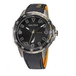 Nautica Coba Lake NAPCLS113 Men's Quartz Watch with Black Strap 48mm Nautica Coba Lake NAPCLS113 Men's Quartz Watch with Black Strap 48mm