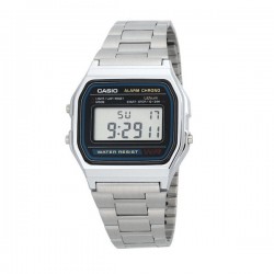 Casio Vintage A158WA-1DF Men's Digital Watch with Silver Stainless Steel Bracelet 34mm Casio Vintage A158WA-1DF Men's Digital Watch with Silver Stainless Steel Bracelet 34mm