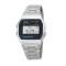 Casio Vintage A158WA-1DF Men's Digital Watch with Silver Stainless Steel Bracelet 34mm